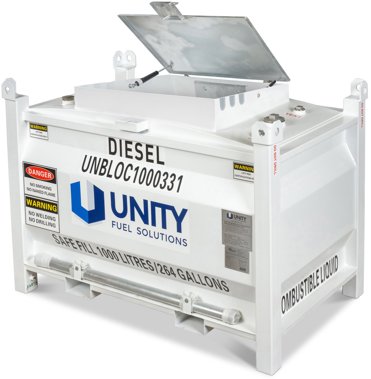 1000 litre double wall fuel tank