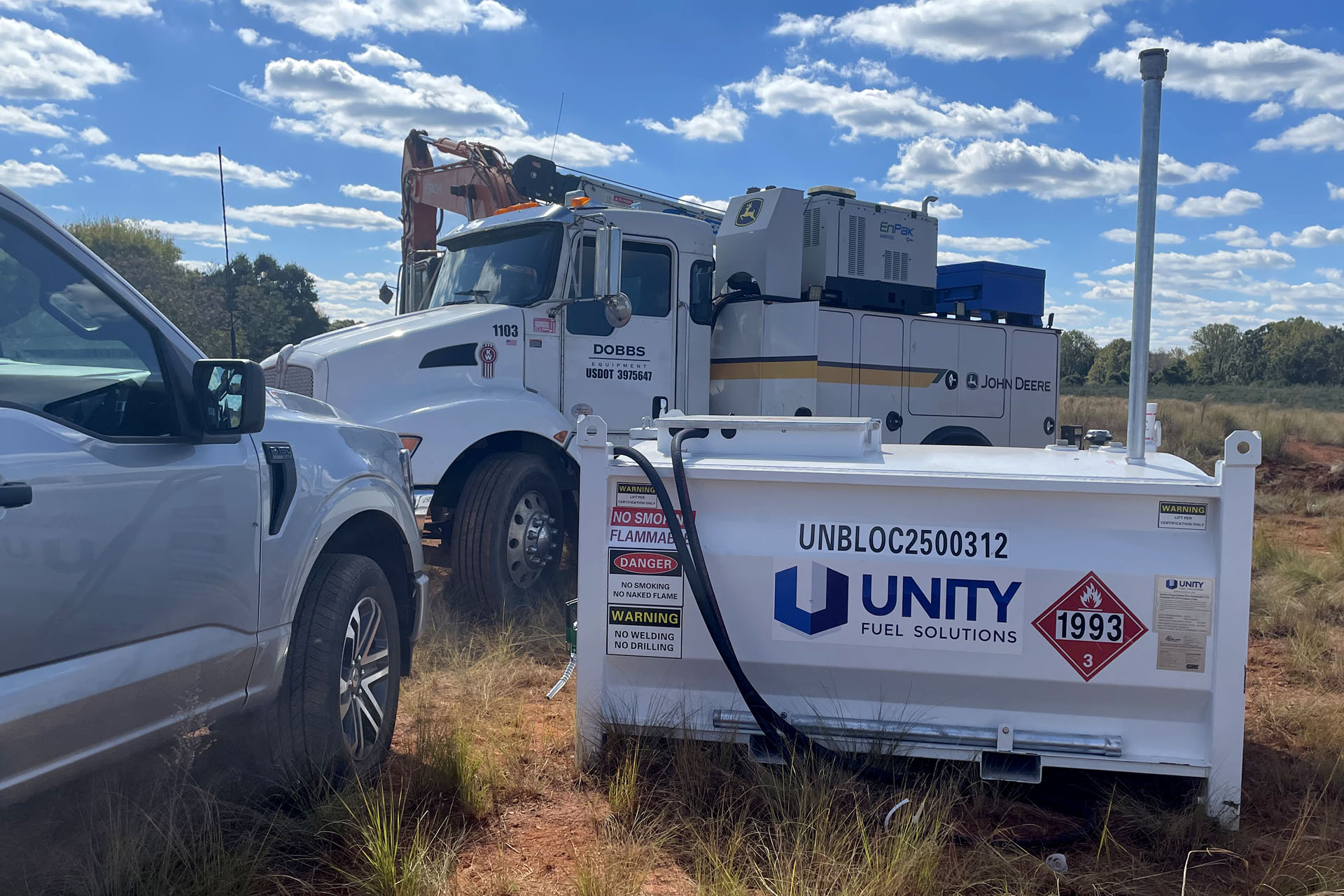 on-site fuel storage tank supplied by wholesale fuel distributor